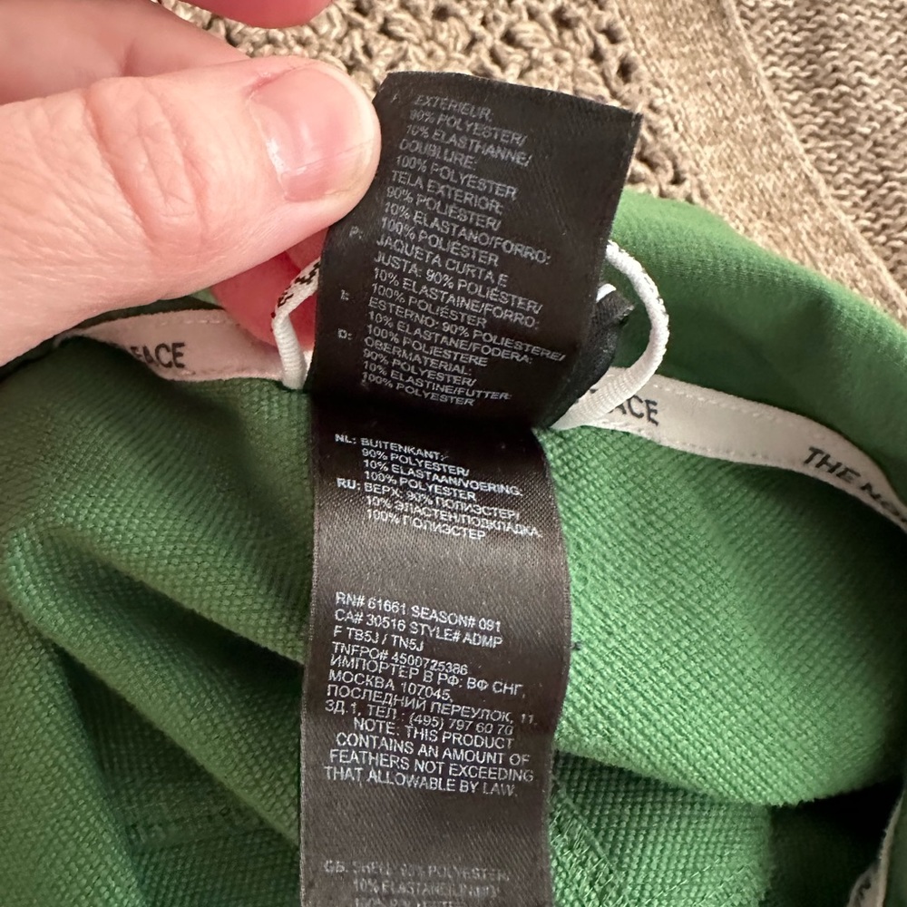 The north face green 1/4 zip jacket men’s large - Picture 8 of 8